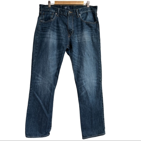 GAP DENIM STRAIGHT VINTAGE MEN’S JEANS SIZE 36x32‎ - Picture 1 of 15